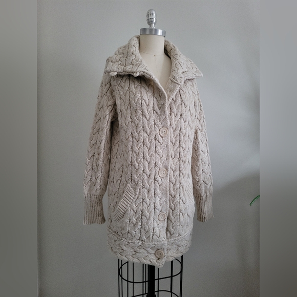 ZARA wool chunky cable knit sweater - Picture 2 of 14